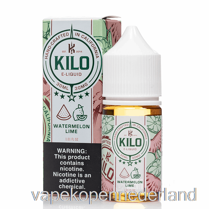 Elektronische Sigaret Vape Watermeloen Limoen - Kilo Opwekkingszouten - 30ml 30mg
